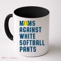 Moms Against White Softball Pants Coffee Mug thumb 0