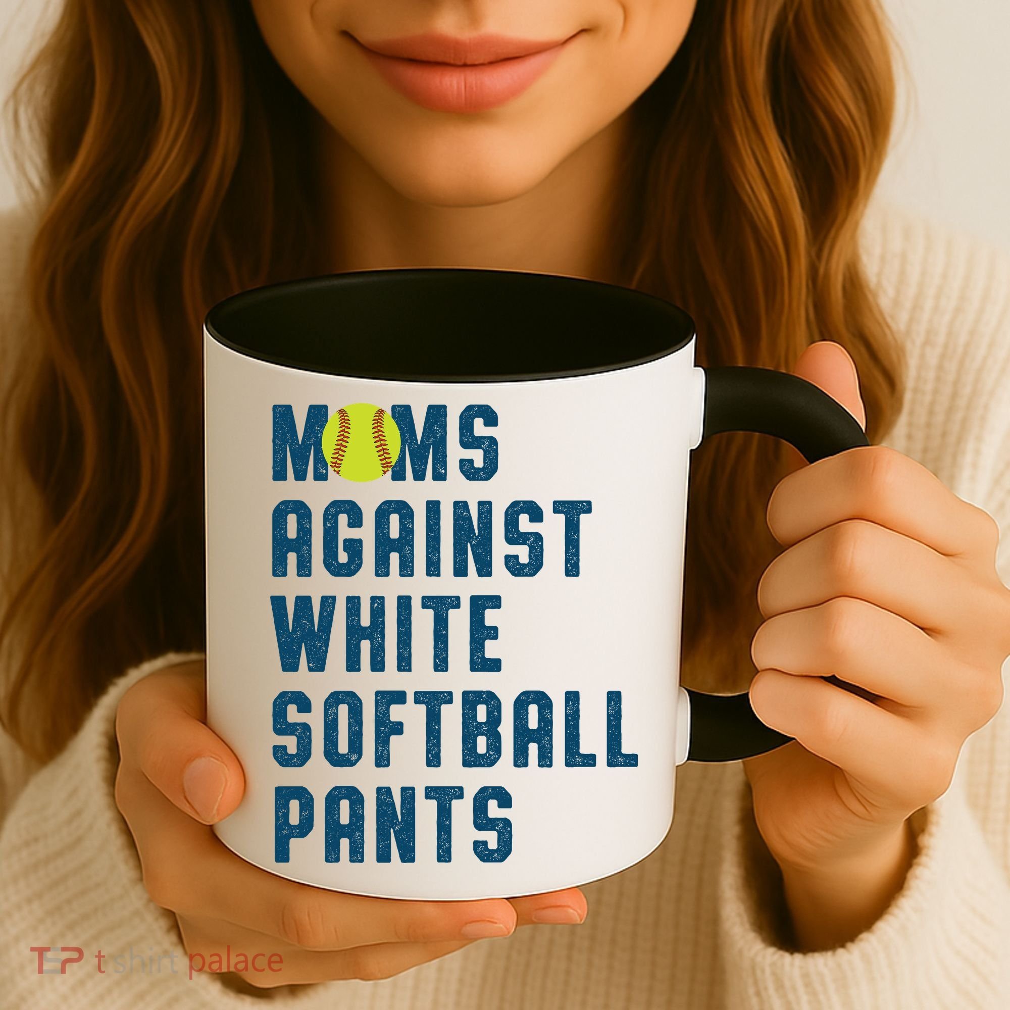 Moms Against White Softball Pants Coffee Mug