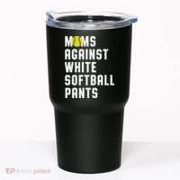 Moms Against White Softball Pants Tumbler thumb 0