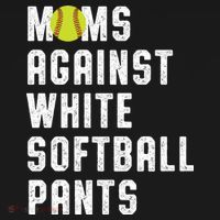 Moms Against White Softball Pants Cooling Performance Long Sleeve Crew thumb 2