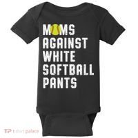 Moms Against White Softball Pants Baby Bodysuit thumb 0