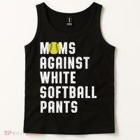 Moms Against White Softball Pants Tank Top thumb 2