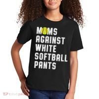 Moms Against White Softball Pants Kids T-Shirt thumb 2