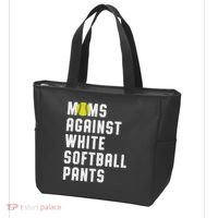 Moms Against White Softball Pants Tote Bag thumb 3
