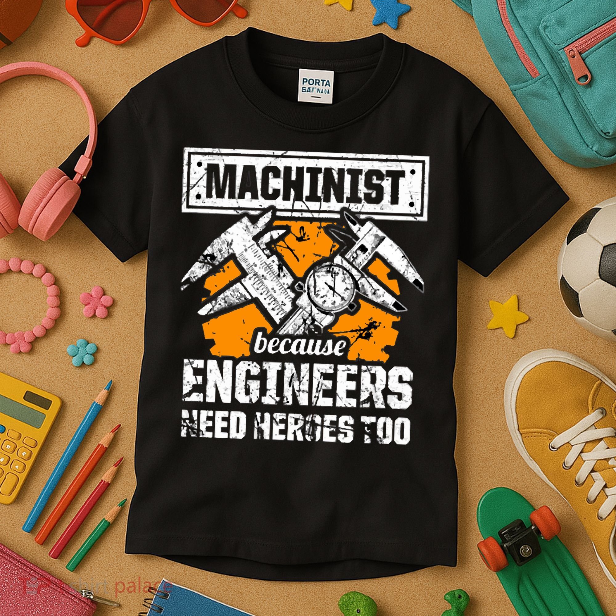 Machinist At Work 4 Kids T-Shirt