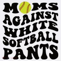 Moms Against White Softball Pants Funny Softball Mom Visor thumb 3
