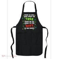 Might As Well Sleep Under The Tree Humor Favorite Person Funny Christmas Apron thumb 0