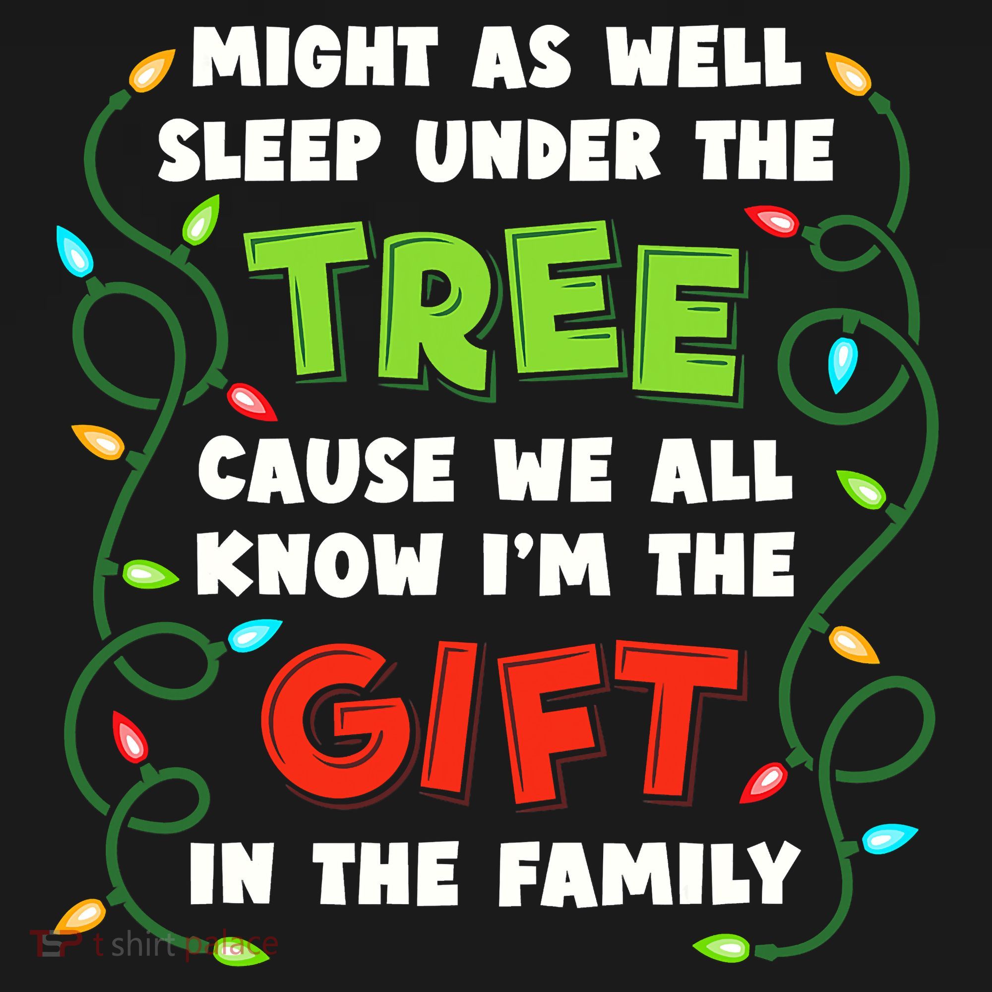 Might As Well Sleep Under The Tree Humor Favorite Person Funny Christmas Button