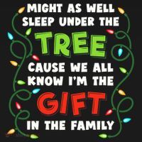 Might As Well Sleep Under The Tree Humor Favorite Person Funny Christmas Women's T-Shirt thumb 6
