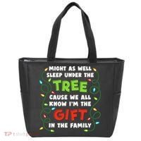 Might As Well Sleep Under The Tree Humor Favorite Person Funny Christmas Tote Bag thumb 0