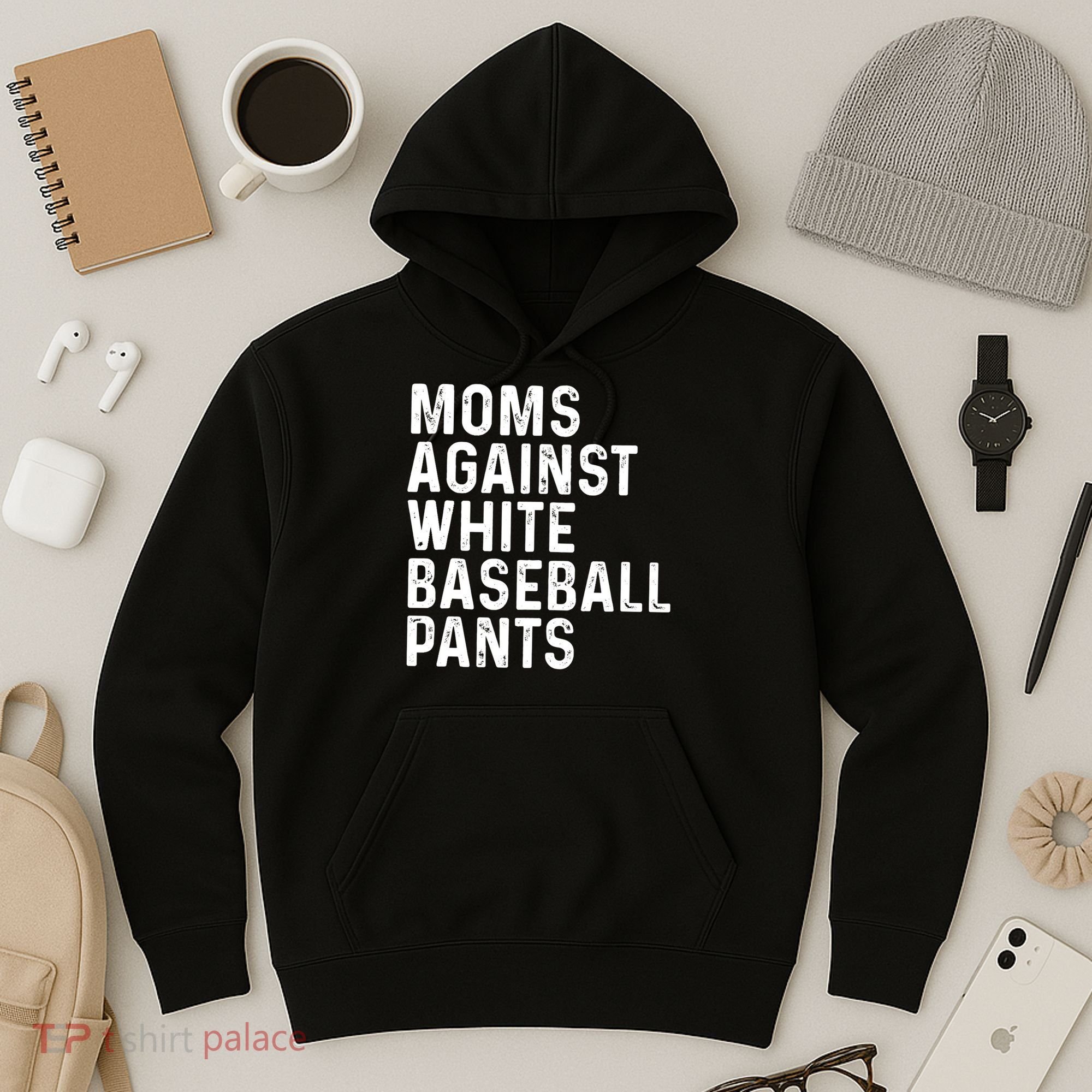Moms Against White Baseball Pants Tank Top Hoodie