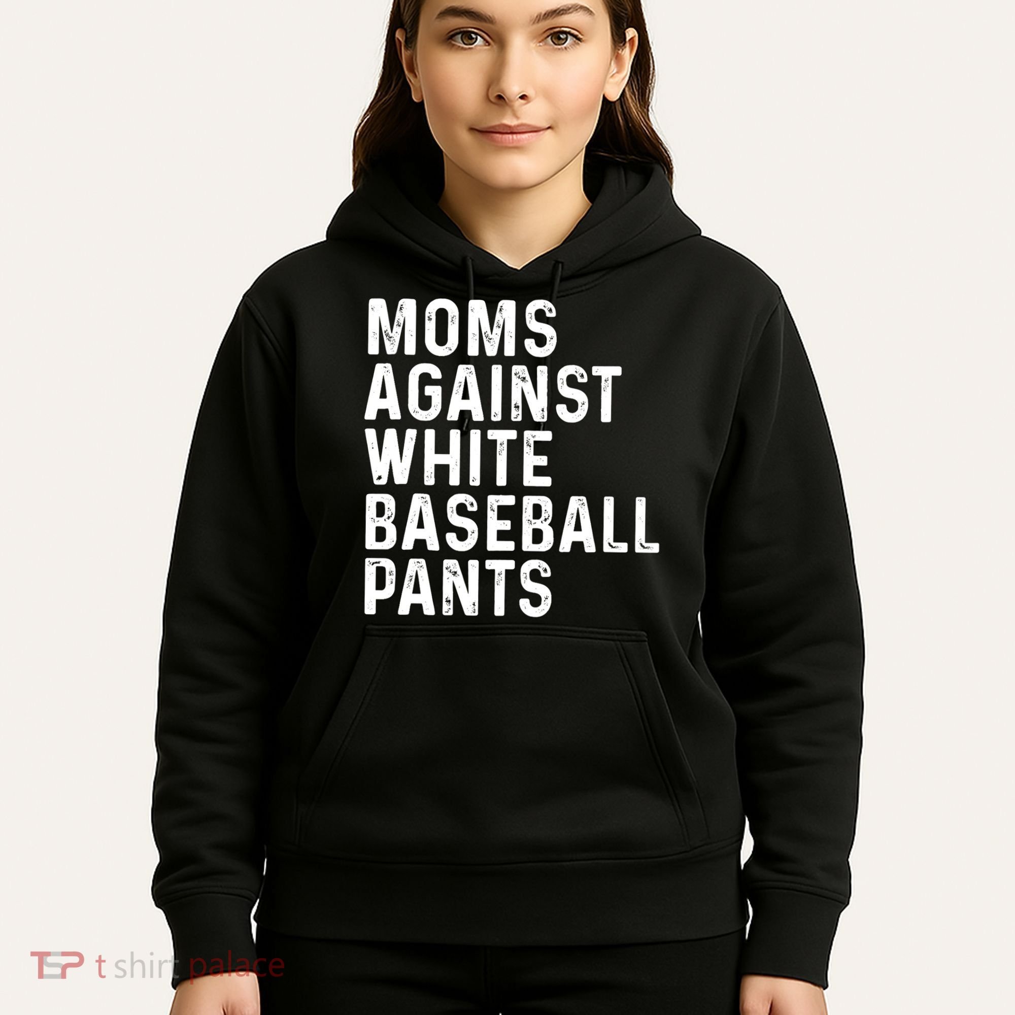 Moms Against White Baseball Pants Tank Top Hoodie
