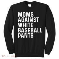 Moms Against White Baseball Pants Tank Top Sweatshirt thumb 0