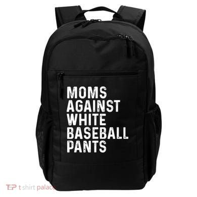 Moms Against White Baseball Pants Tank Top Backpack