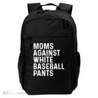 Moms Against White Baseball Pants Tank Top Backpack thumb 0