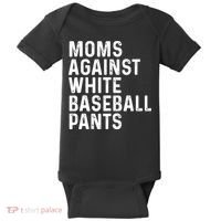 Moms Against White Baseball Pants Tank Top Baby Bodysuit thumb 0