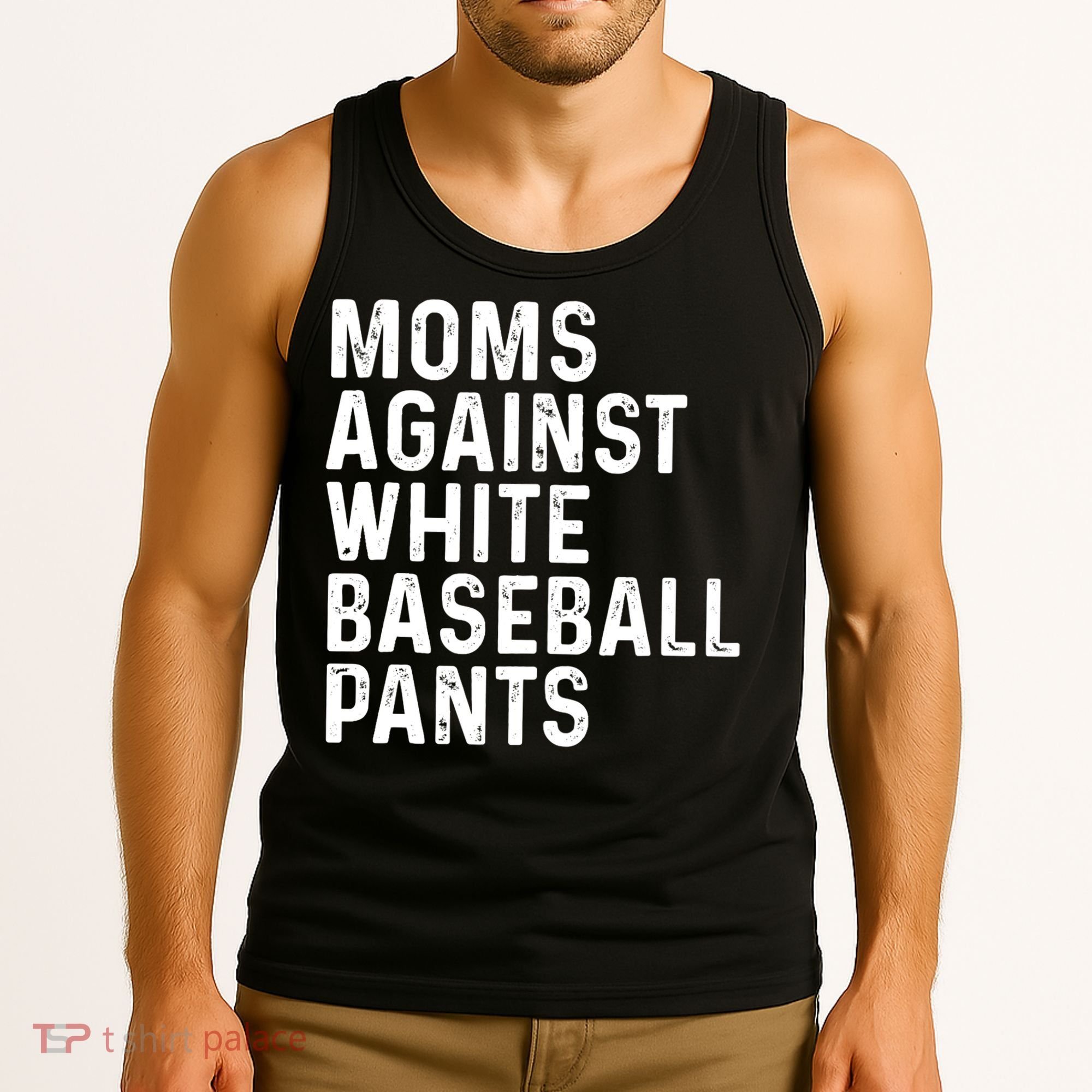 Moms Against White Baseball Pants Tank Top Tank Top