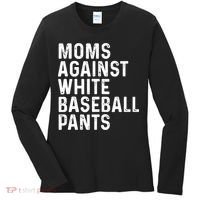 Moms Against White Baseball Pants Tank Top Women's Long Sleeve Shirt thumb 0