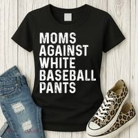 Moms Against White Baseball Pants Tank Top Women's T-Shirt thumb 3