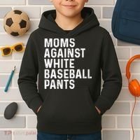 Moms Against White Baseball Pants Tank Top Kids Hoodie thumb 2