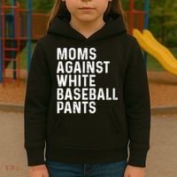 Moms Against White Baseball Pants Tank Top Kids Hoodie thumb 3