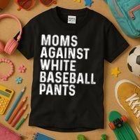 Moms Against White Baseball Pants Tank Top Kids T-Shirt thumb 3