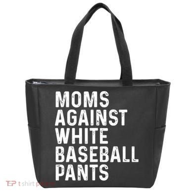 Moms Against White Baseball Pants Tank Top Tote Bag