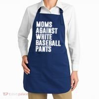 Moms Against White Baseball Pants Funny Apron thumb 2
