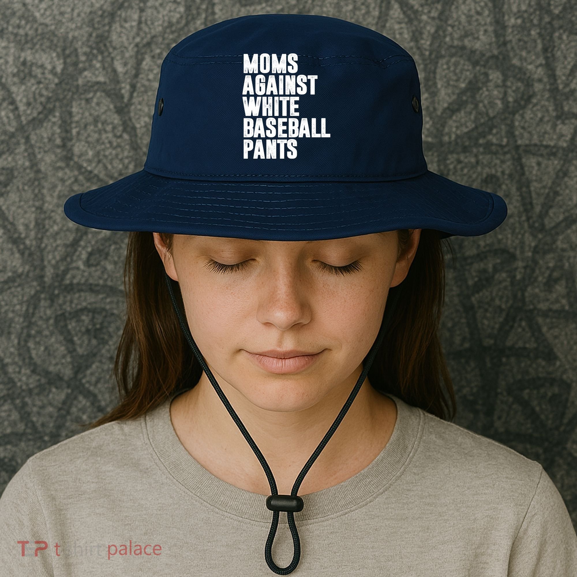 Moms Against White Baseball Pants Funny Bucket Hat