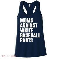 Moms Against White Baseball Pants Funny Women's Tank Top thumb 0