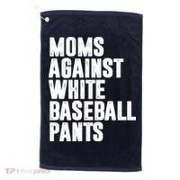 Moms Against White Baseball Pants Funny Golf Towel thumb 0