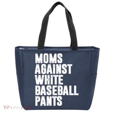Moms Against White Baseball Pants Funny Tote Bag