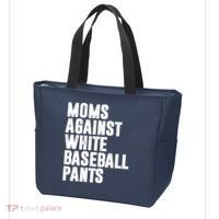 Moms Against White Baseball Pants Funny Tote Bag thumb 3