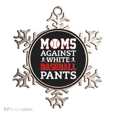 Moms Against White Baseball Pants Baseball season Ornament