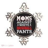 Moms Against White Baseball Pants Baseball season Ornament thumb 0