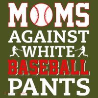 Moms Against White Baseball Pants Baseball season The Baniff Cuffed Pom Beanie thumb 2