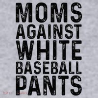 Moms Against White Baseball Pants For Mom Women's Sweatshirt thumb 2