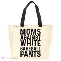 Moms Against White Baseball Pants For Mom Tote Bag thumb 0