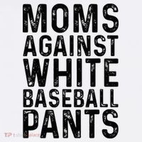Moms Against White Baseball Pants For Mom Hat thumb 2