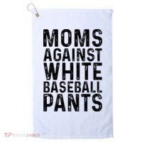 Moms Against White Baseball Pants For Mom Golf Towel thumb 0