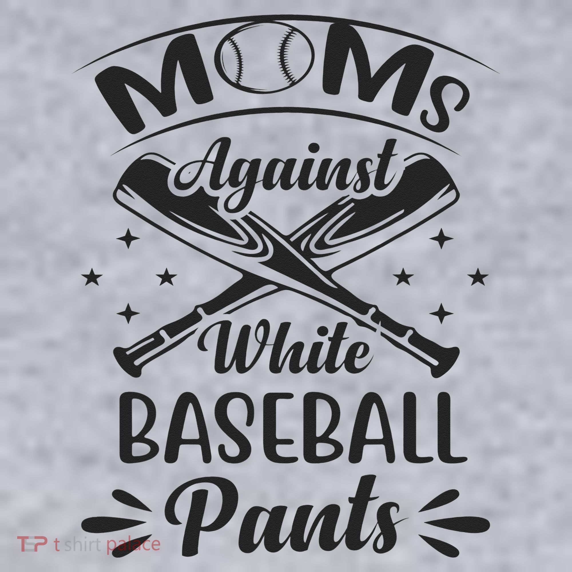 Moms Against White Baseball Pants Women's Sweatshirt