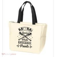Moms Against White Baseball Pants Tote Bag thumb 3