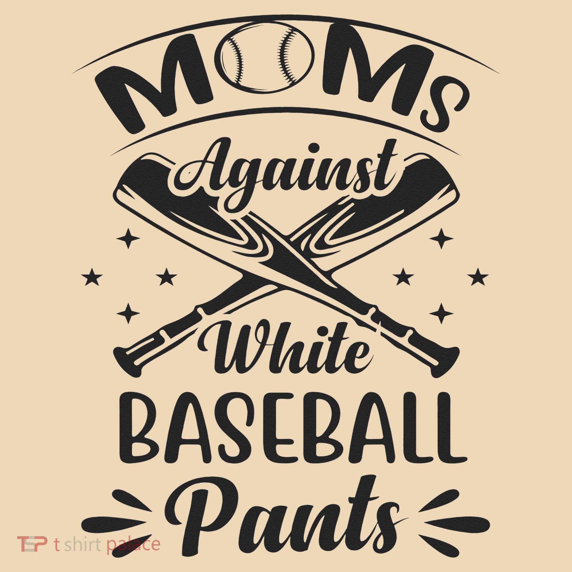 Moms Against White Baseball Pants Tote Bag