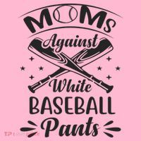 Moms Against White Baseball Pants Coaster thumb 2