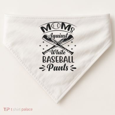 Moms Against White Baseball Pants USA-Made Doggie Bandana