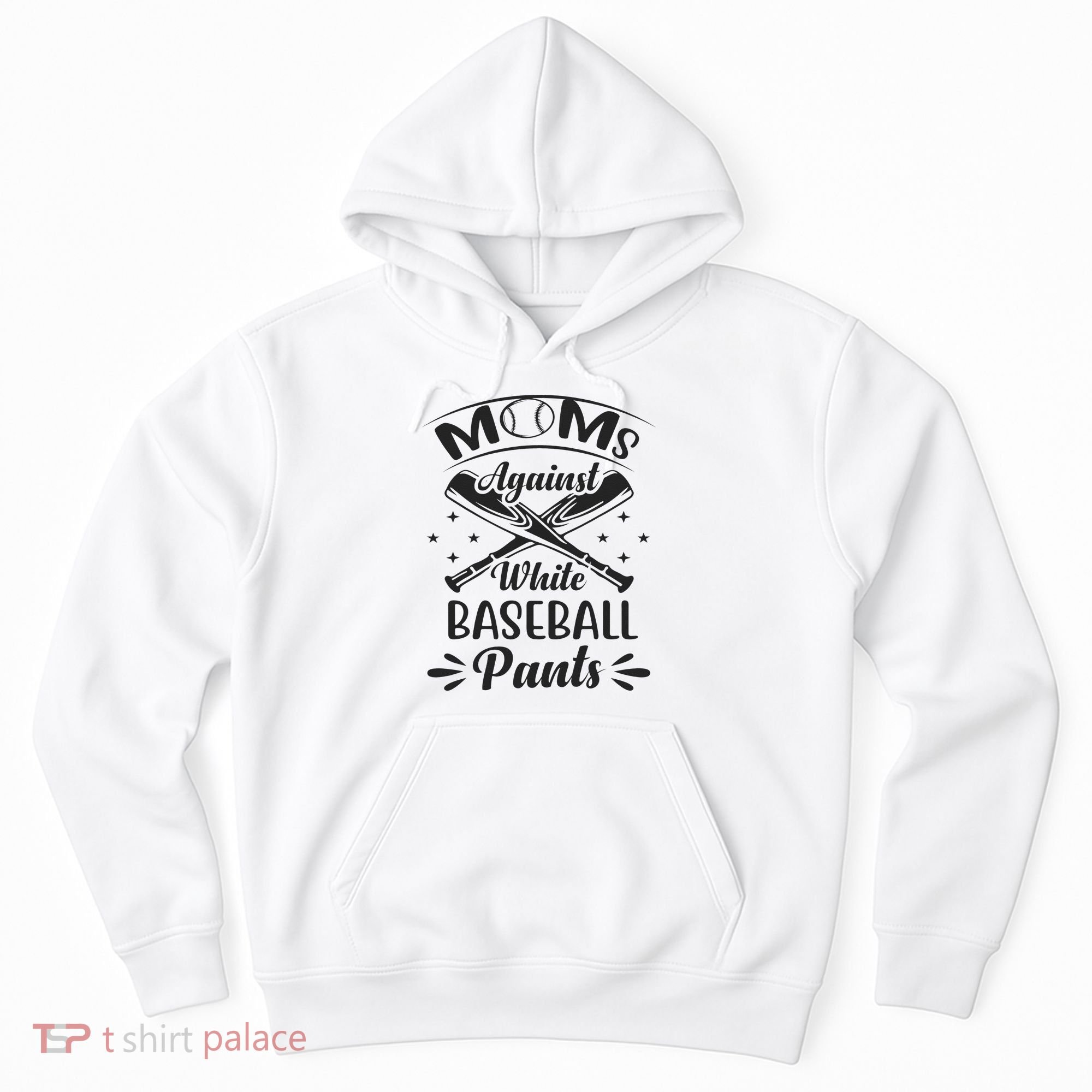 Moms Against White Baseball Pants Hoodie