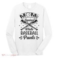 Moms Against White Baseball Pants Long Sleeve Shirt thumb 0
