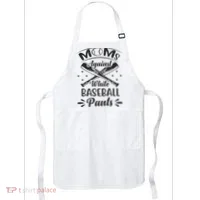 Moms Against White Baseball Pants Apron thumb 0