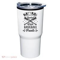 Moms Against White Baseball Pants Tumbler thumb 0