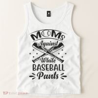 Moms Against White Baseball Pants Tank Top thumb 2